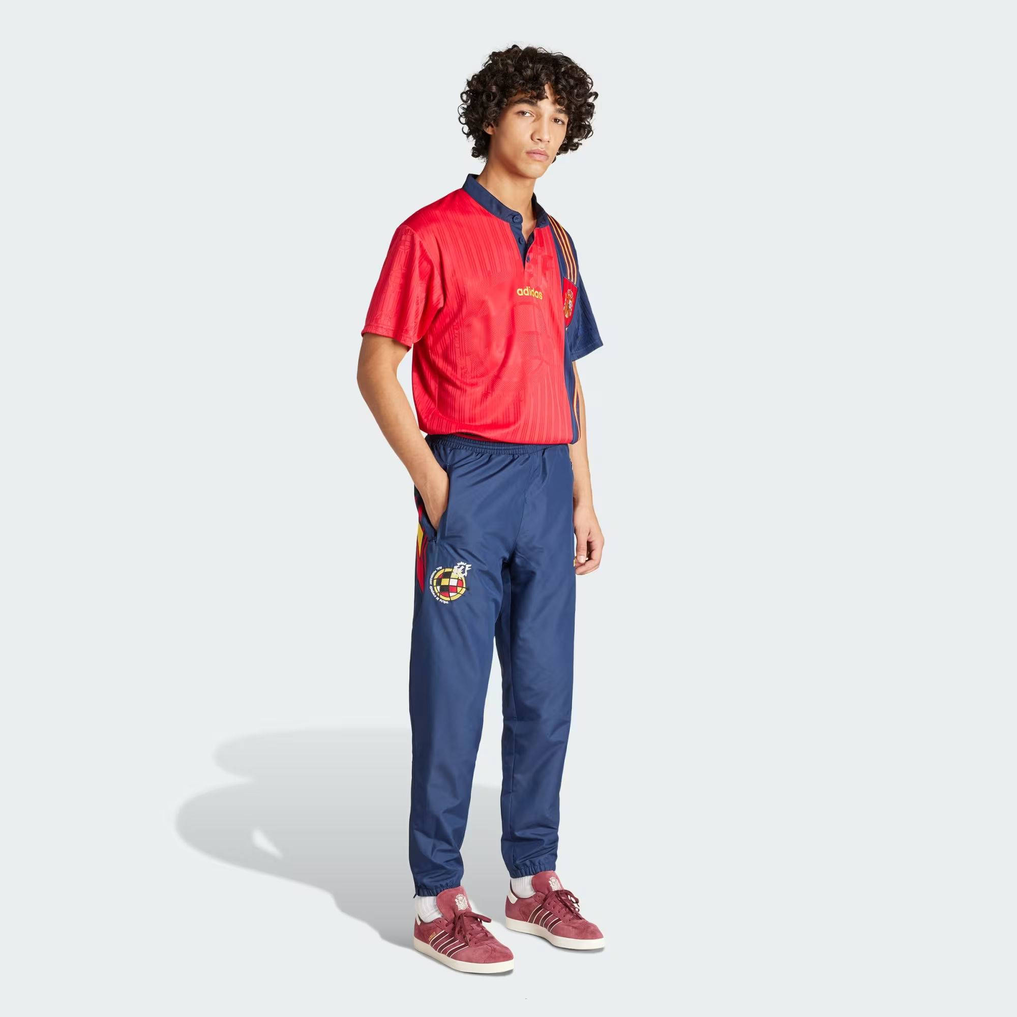 adidas Spain 1996 Home Jersey Bold Red Full Image