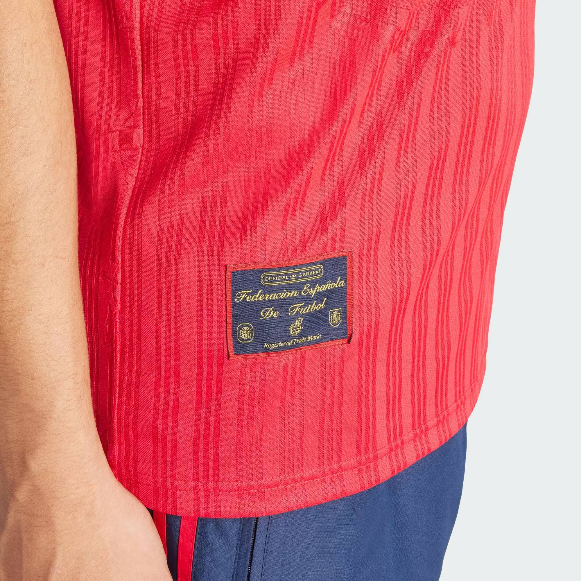 adidas Spain 1996 Home Jersey Bold Red Logo Tag