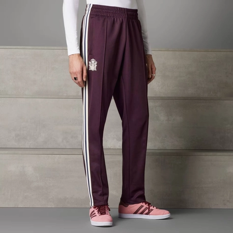 adidas Spain Beckenbauer Tracksuit Bottoms Shadow Maroon Feature
