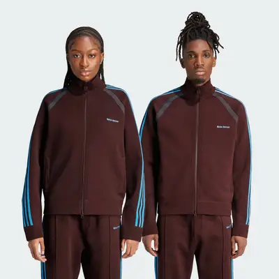 adidas Statement Knit Track Top Mystery Brown Feature