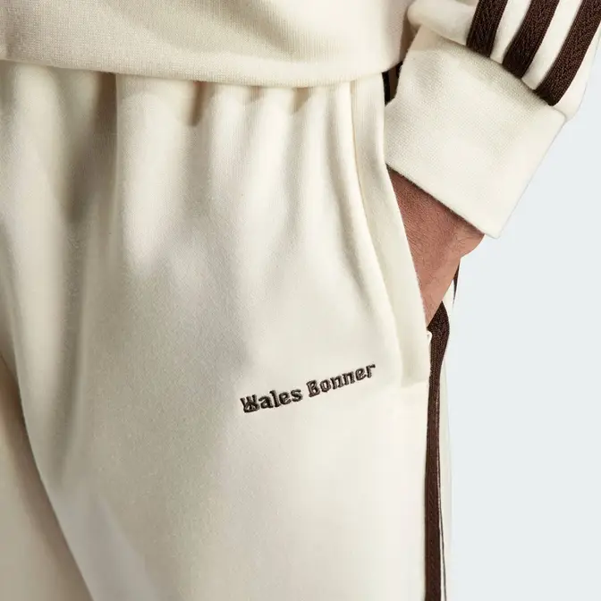 adidas Statement Track Suit Joggers Chalk White Pocket