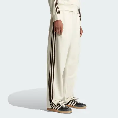 adidas Statement Track Suit Joggers Chalk White Side View