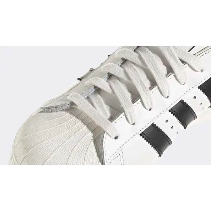 adidas Superstar 82 White Black Closeup