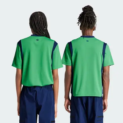 adidas Wales Bonner Football T-shirt Vivid Green Backside
