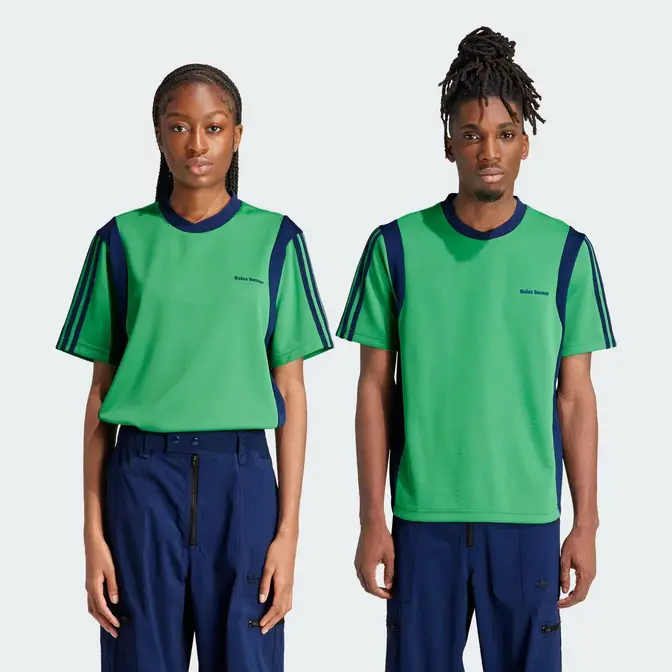 adidas Wales Bonner Football T-shirt Vivid Green Feature