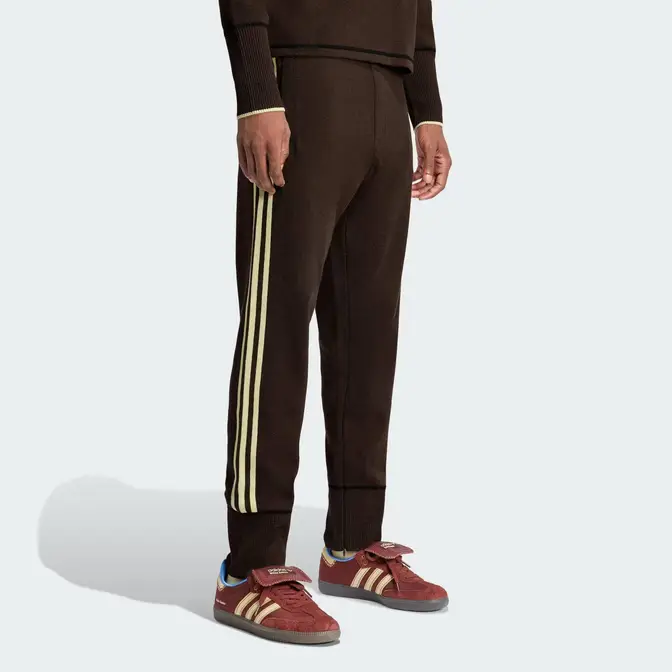 adidas Wales Bonner Statement Knit Joggers Dark Brown Front