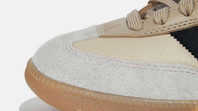 Adsum x adidas Samba Millennium Beige Front Closeup