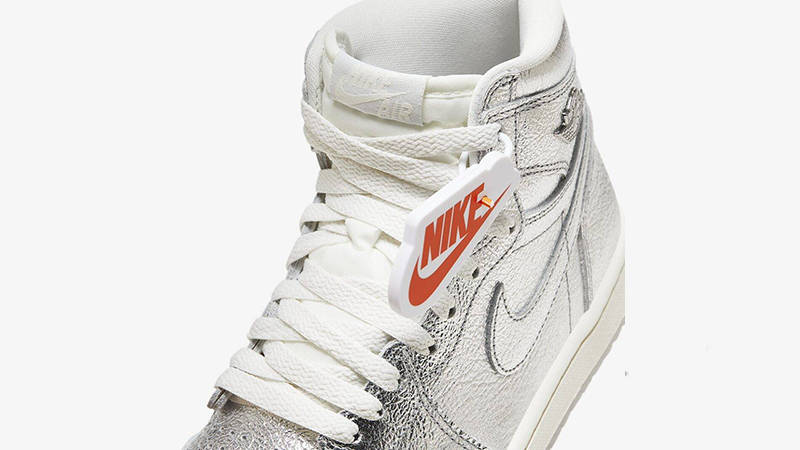 Air Jordan 1 High OG Metallic Silver with tag