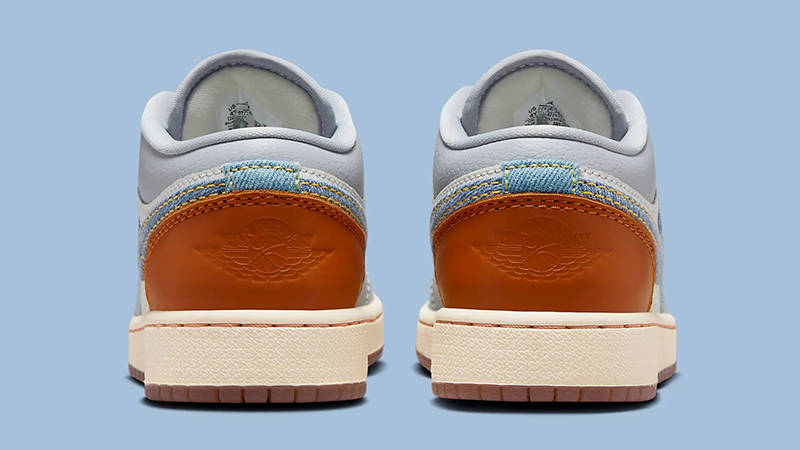 Air Jordan 1 Low Denim Swoosh Blue back
