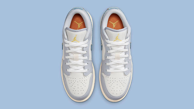 Air Jordan 1 Low Denim Swoosh Blue Top
