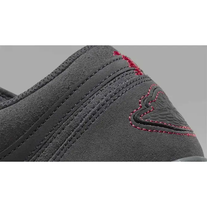 Get Air Jordan 4 Retro Metallic CT8527-115 Low Grey Red Stitch Closeup