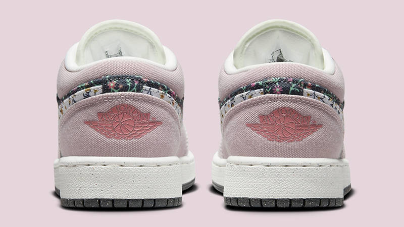 Air Jordan 1 Low GS Canvas Floral FJ3445-001 Back