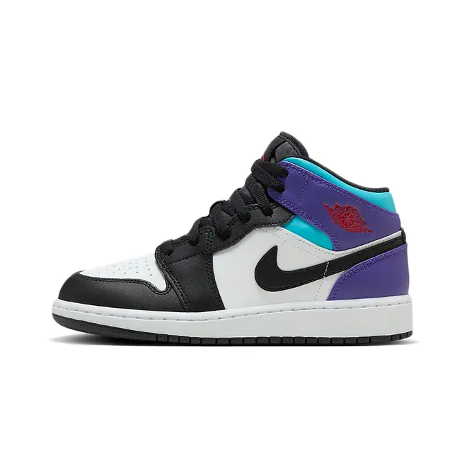 Purple teal hot sale jordans