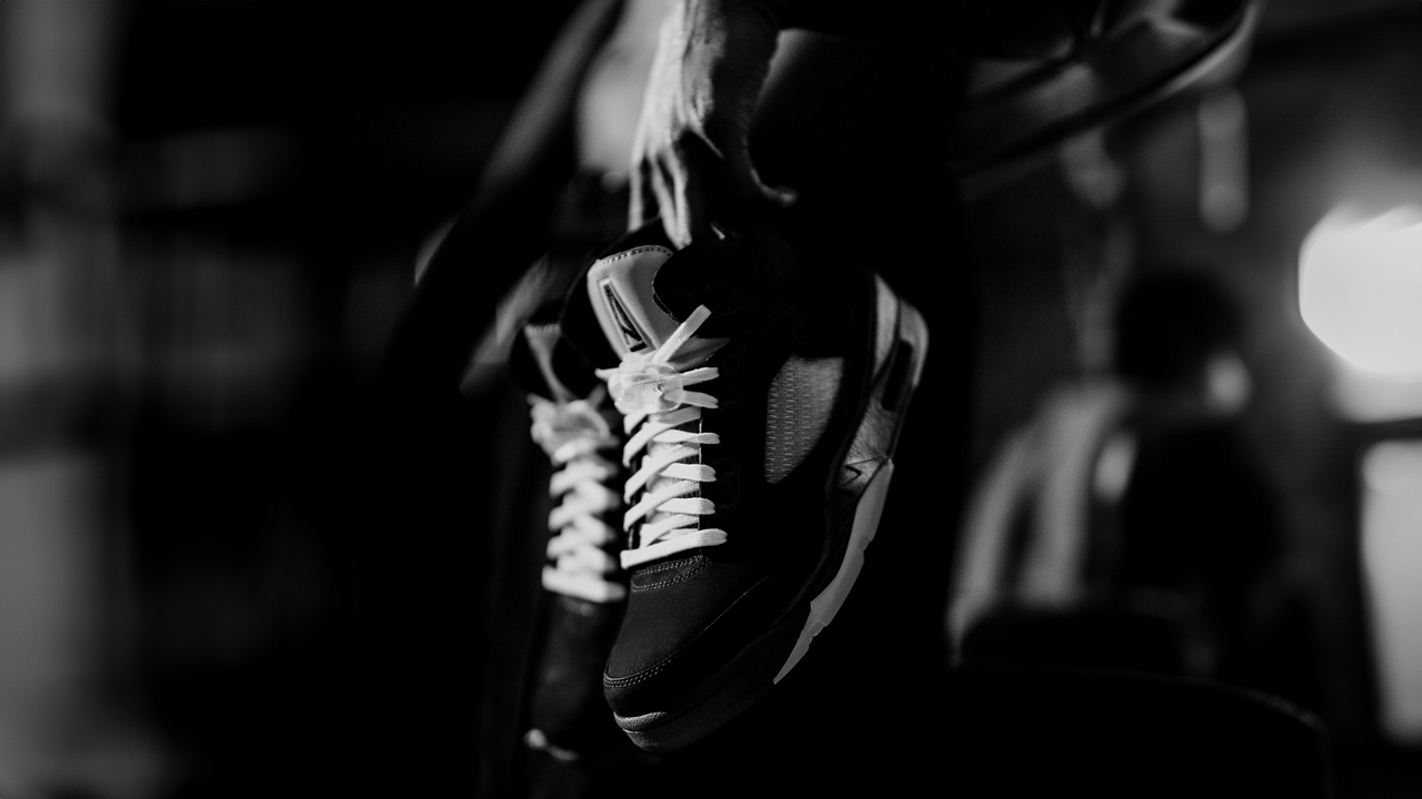 Official Images of the A Ma Maniére x Air Jordan 5 "Black" Surface