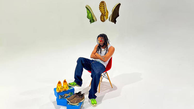 Aminé' x New Balance 610S Mini Mooz NYC Yellow side
