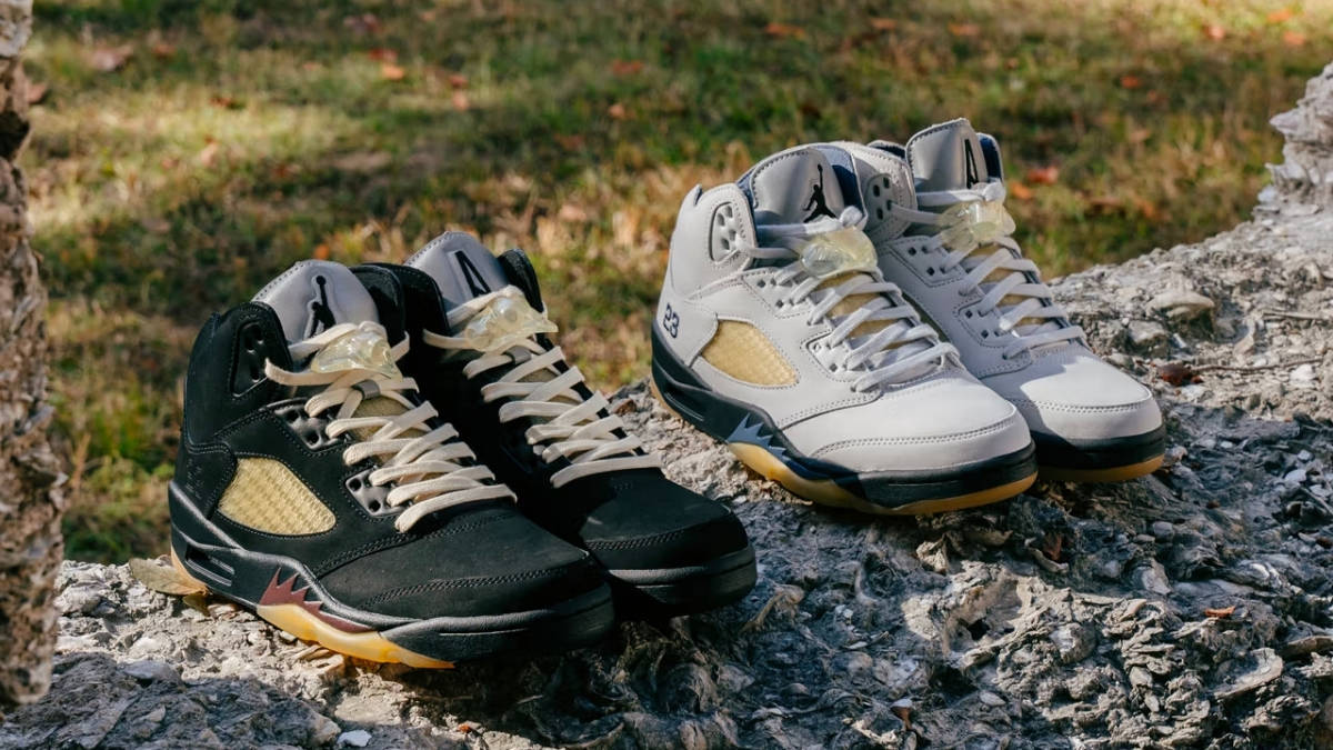 Official Images of the A Ma Mani re x Air Jordan 5 Surface The