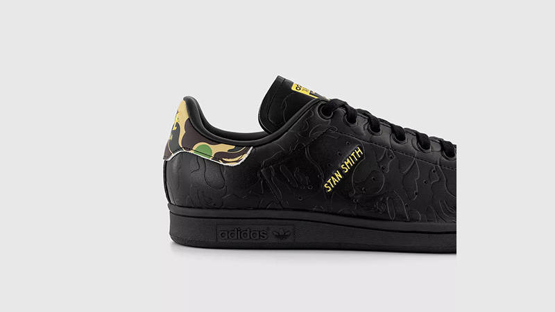BAPE x adidas Stan Smith 30th Anniversary Black side