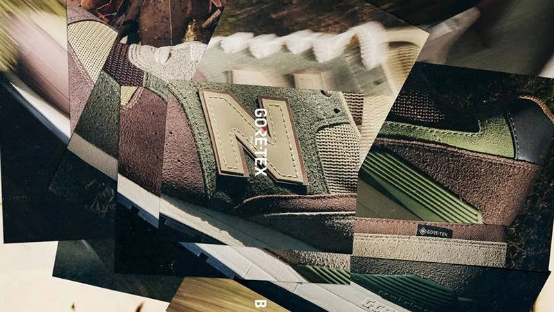 BEAMS x New Balance 996 Gore-Tex Olive Brown Detail
