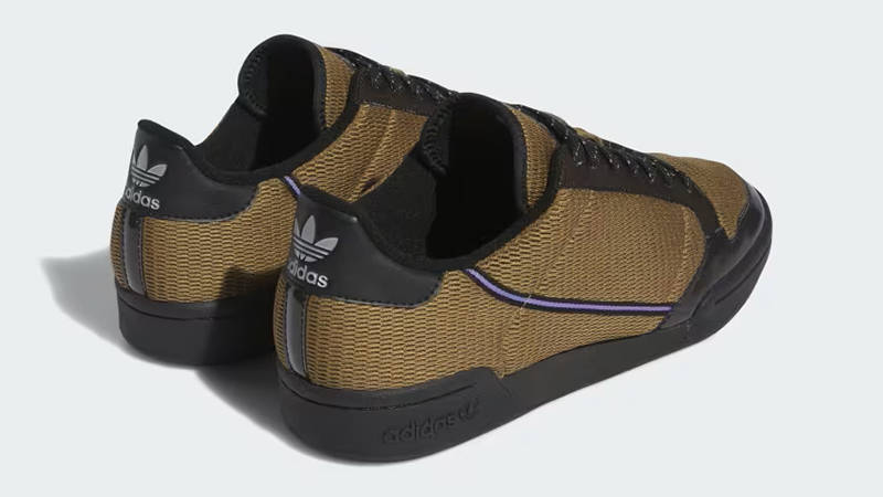 Blondey x adidas Continental Khaki Black Back