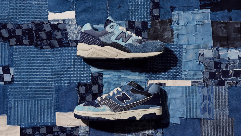 Image via streething / madebynb Japanese Patchwork Graces the New Balance "Boro Pack"