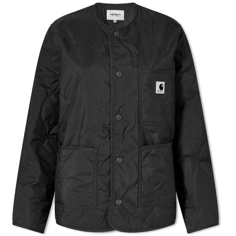 side stripe bomber jacket Black