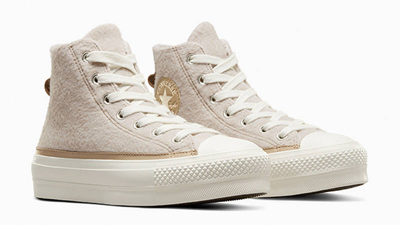 Converse Chuck Taylor All Star Lift Platform Faux Mohair front