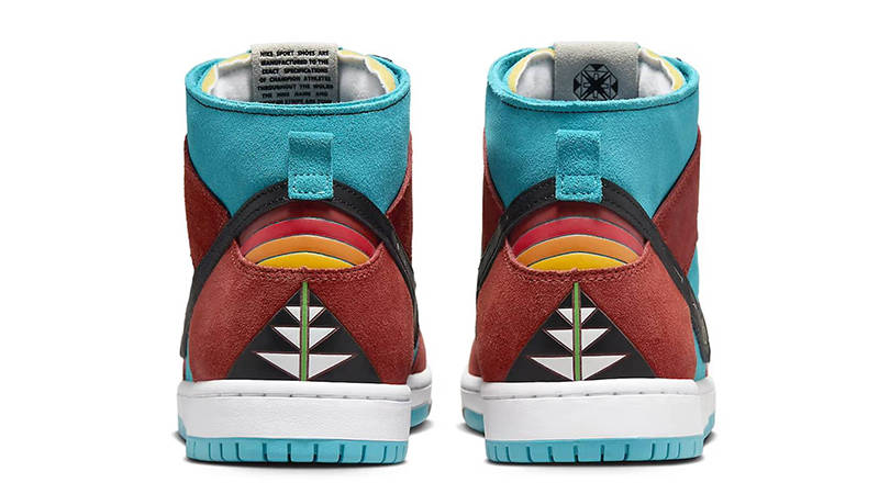 Di’orr Greenwood x Nike SB Dunk High Multi back