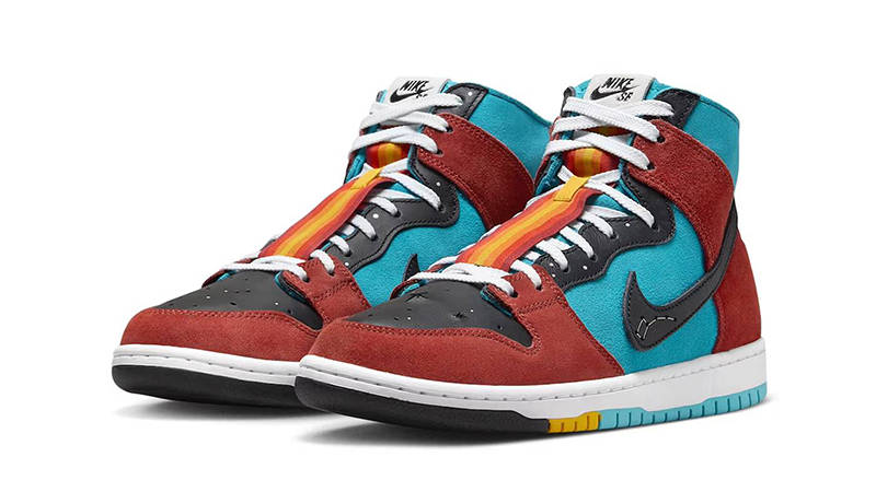 Di’orr Greenwood x Nike SB Dunk High Multi front