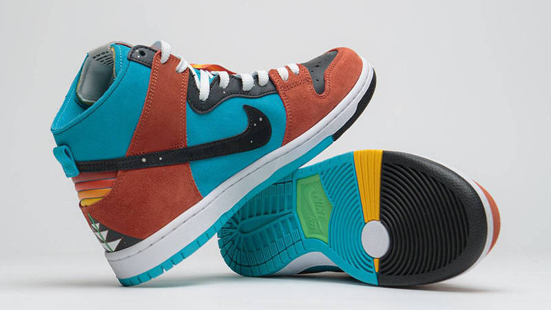 Di’orr Greenwood x Nike SB Dunk High Multi side