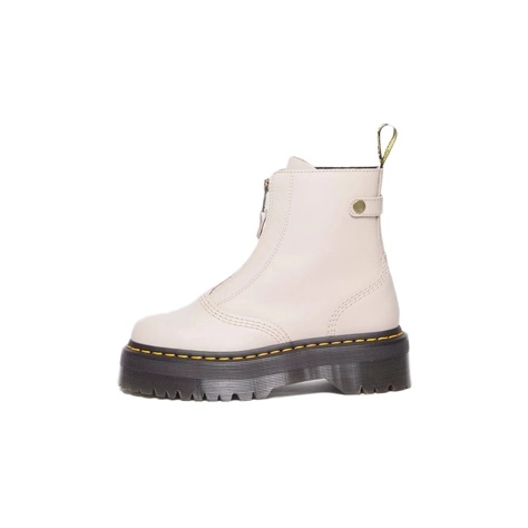 Dr. Martens Jetta Zip Front Boots Vintage Taupe 27656348