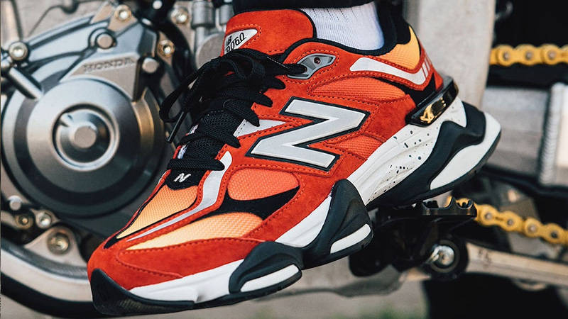 DTLR x New Balance 9060 Fire Sign on foot