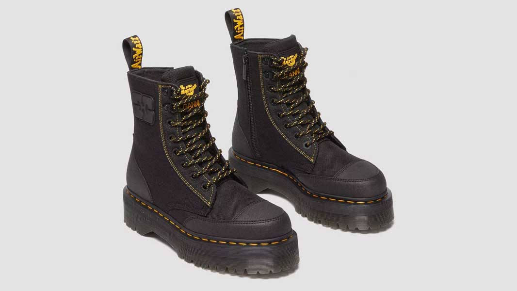 GANNI x Dr. Martens Jadon Hi Boots Black | Where To Buy