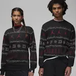 Jordan Essentials Holiday Fleece Crew Black Feature