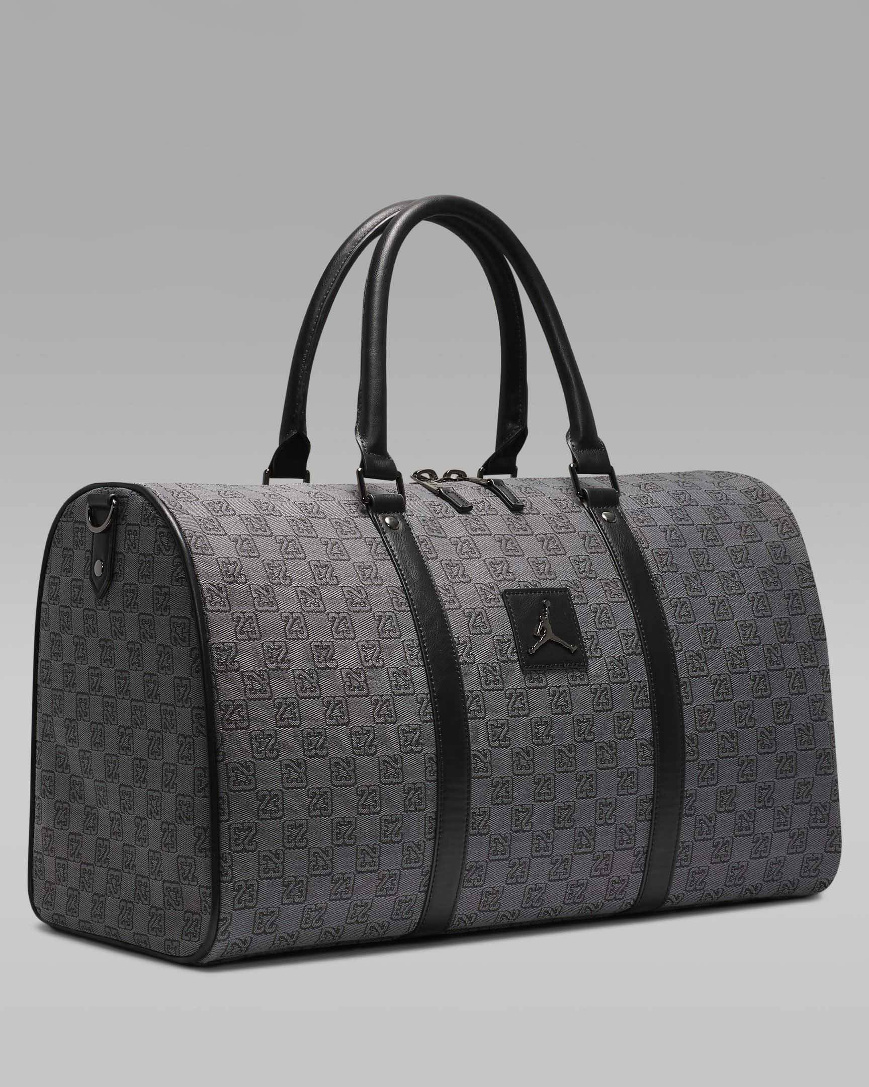 海外限定　Jordan Monogram Duffle Bag Grey Jordan Monogram Duffle Bag (40l) In Grey | ModeSens