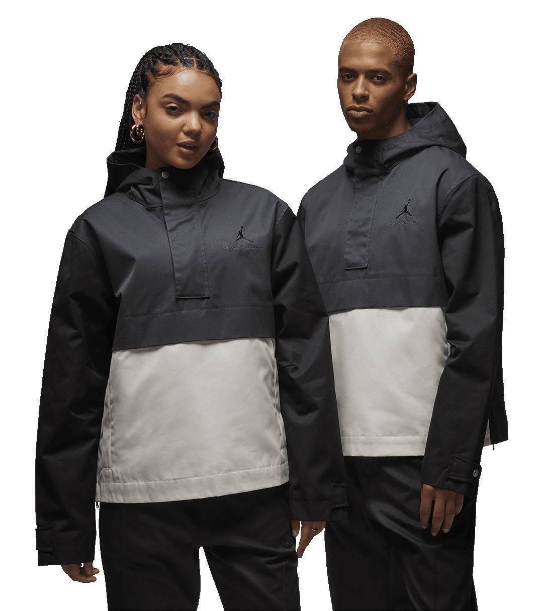 ★NIKE x A MA MANIERE★コラボ★JORDAN アノラック★追跡可 Air Jordan x A Ma Maniére Anorak in Black Nike Jordan Brand