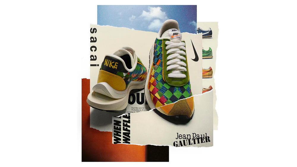Image via Jean Paul Gautier Jean Paul Gautier x sacai x Nike Dish Up a Second Serving of Waffles
