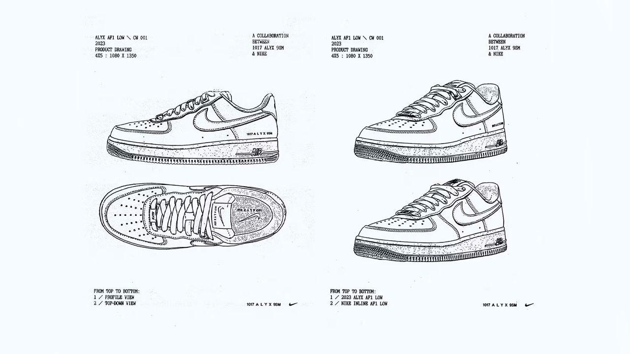Matthew Williams Previews the Nike x 1017 ALYX 9SM Air Force 1 Low