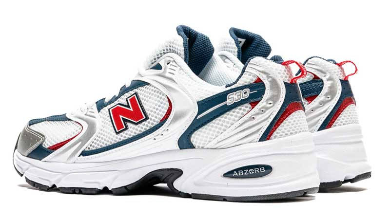 New Balance 530 White Navy Red Back