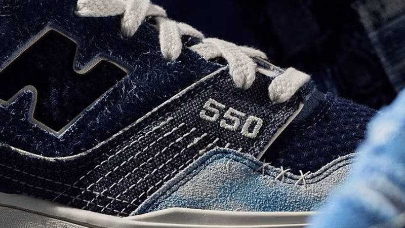 New Balance 550 Boro Pack Denim Blue Detail 2