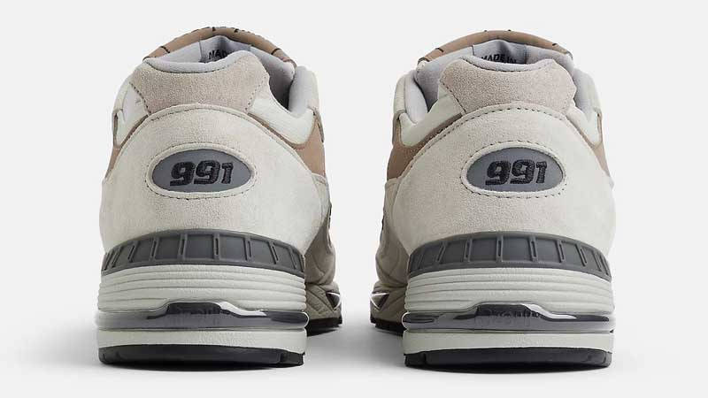 New Balance 991 Winter White Back
