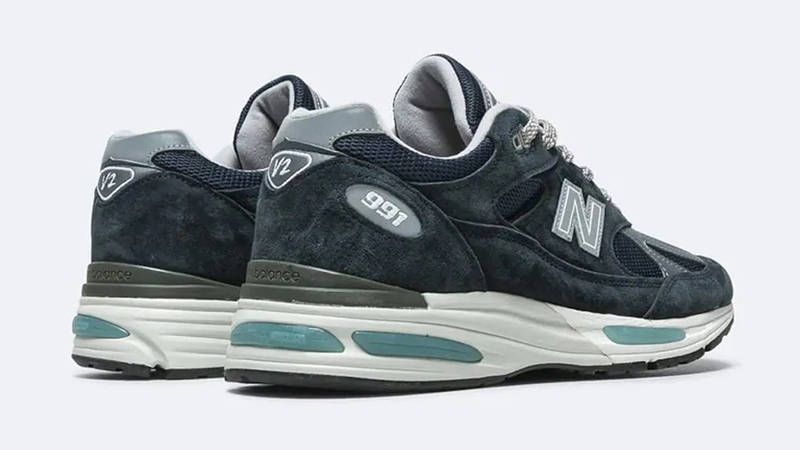 New Balance 991v2 Navy Grey U991NV2 Back