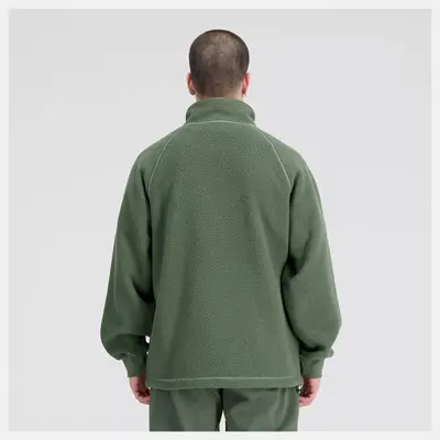 new balance mrt580 japan brown mrt Fleece Full Zip Green back