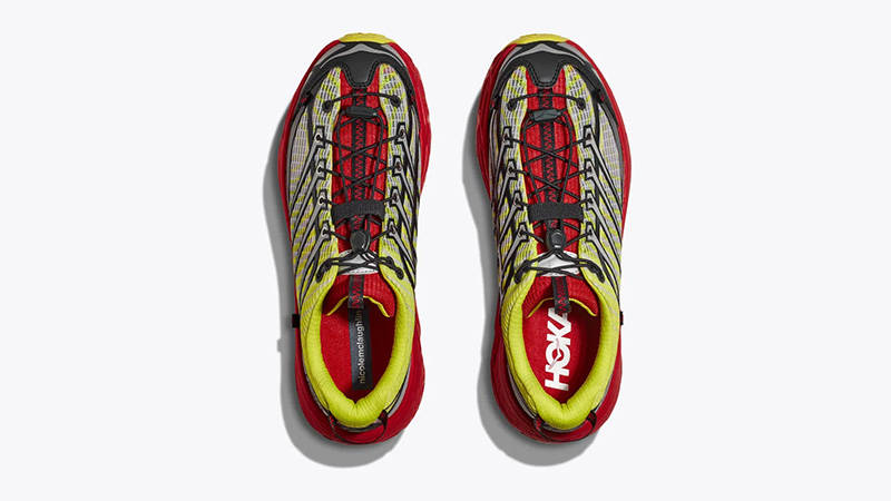 Nicole McLaughlin x Hoka Mafate THREE2 Lime Red low middle