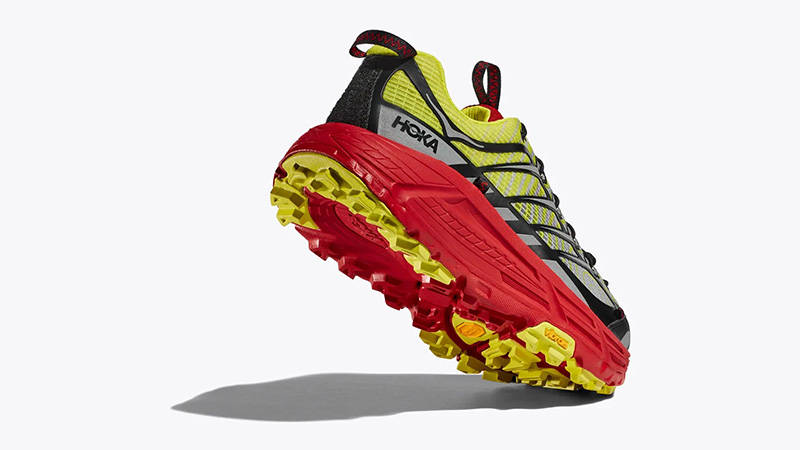 Nicole McLaughlin x Hoka Mafate THREE2 Lime Red side