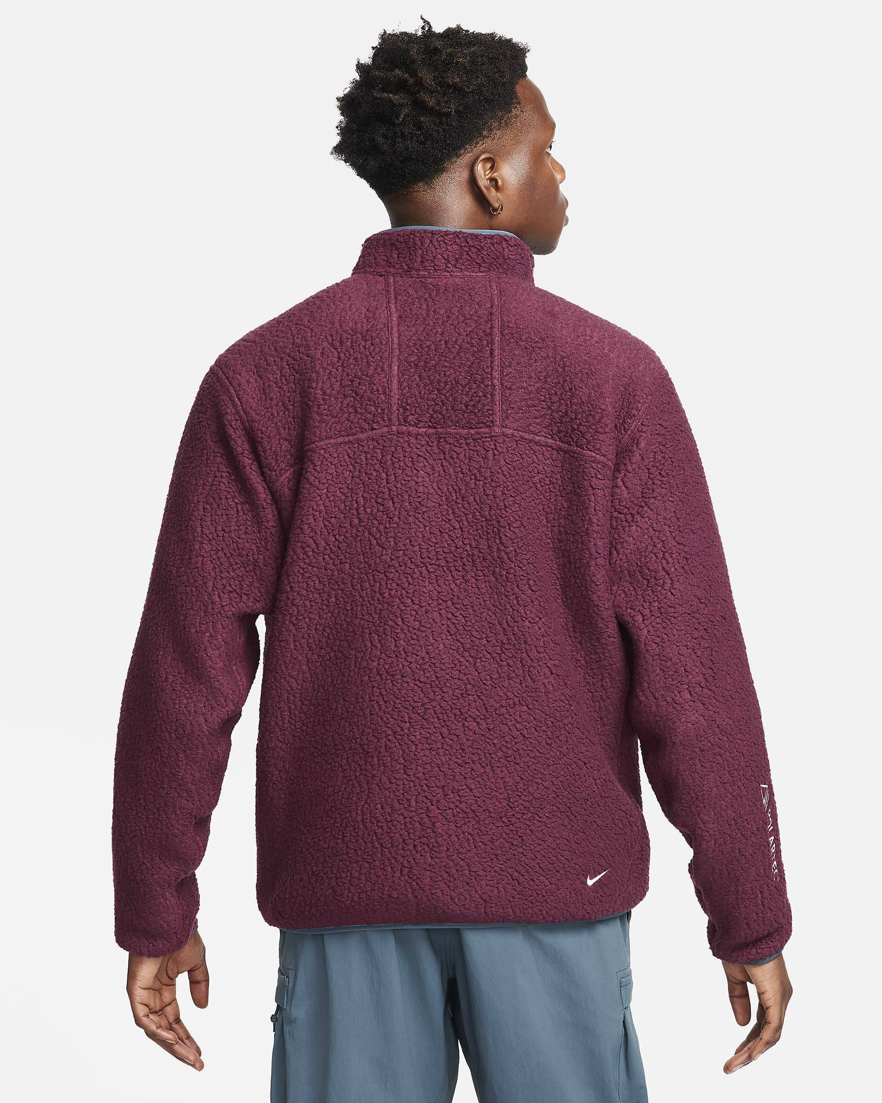 Nike ACG Arctic Wolf Full-Zip Top Night Maroon back