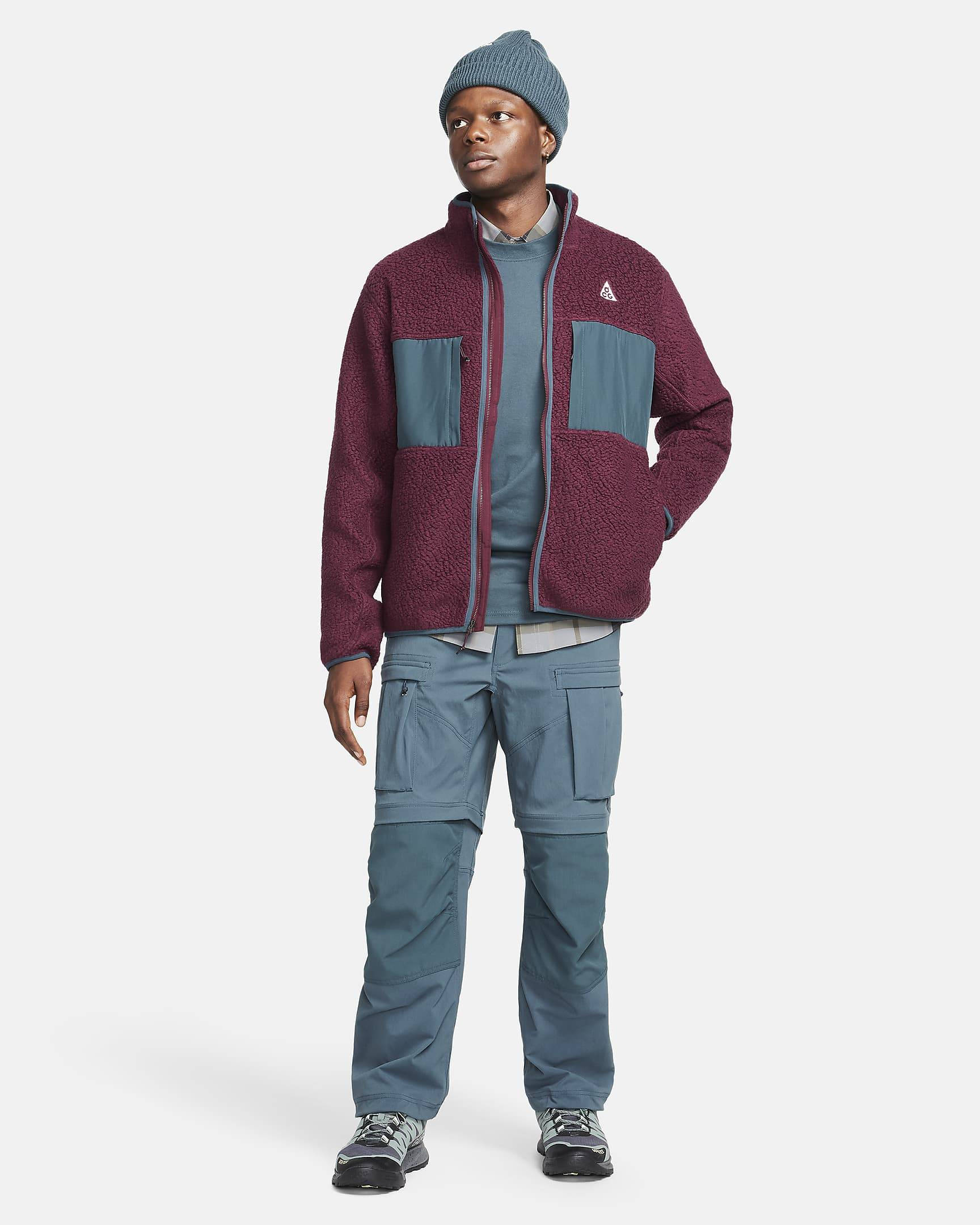 Nike ACG Arctic Wolf Full-Zip Top Night Maroon full