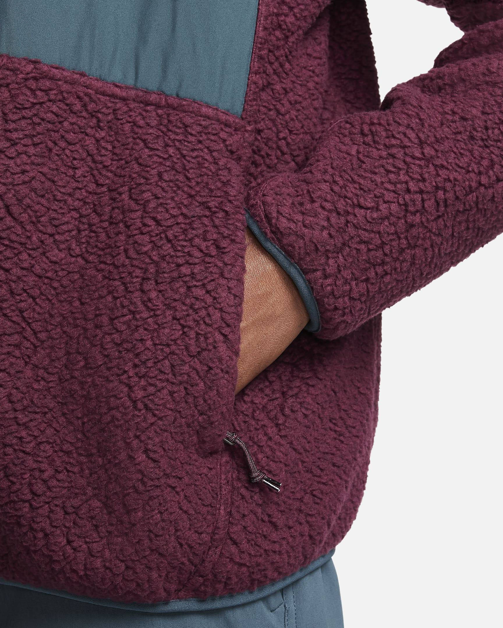 Nike ACG Arctic Wolf Full-Zip Top Night Maroon pocket