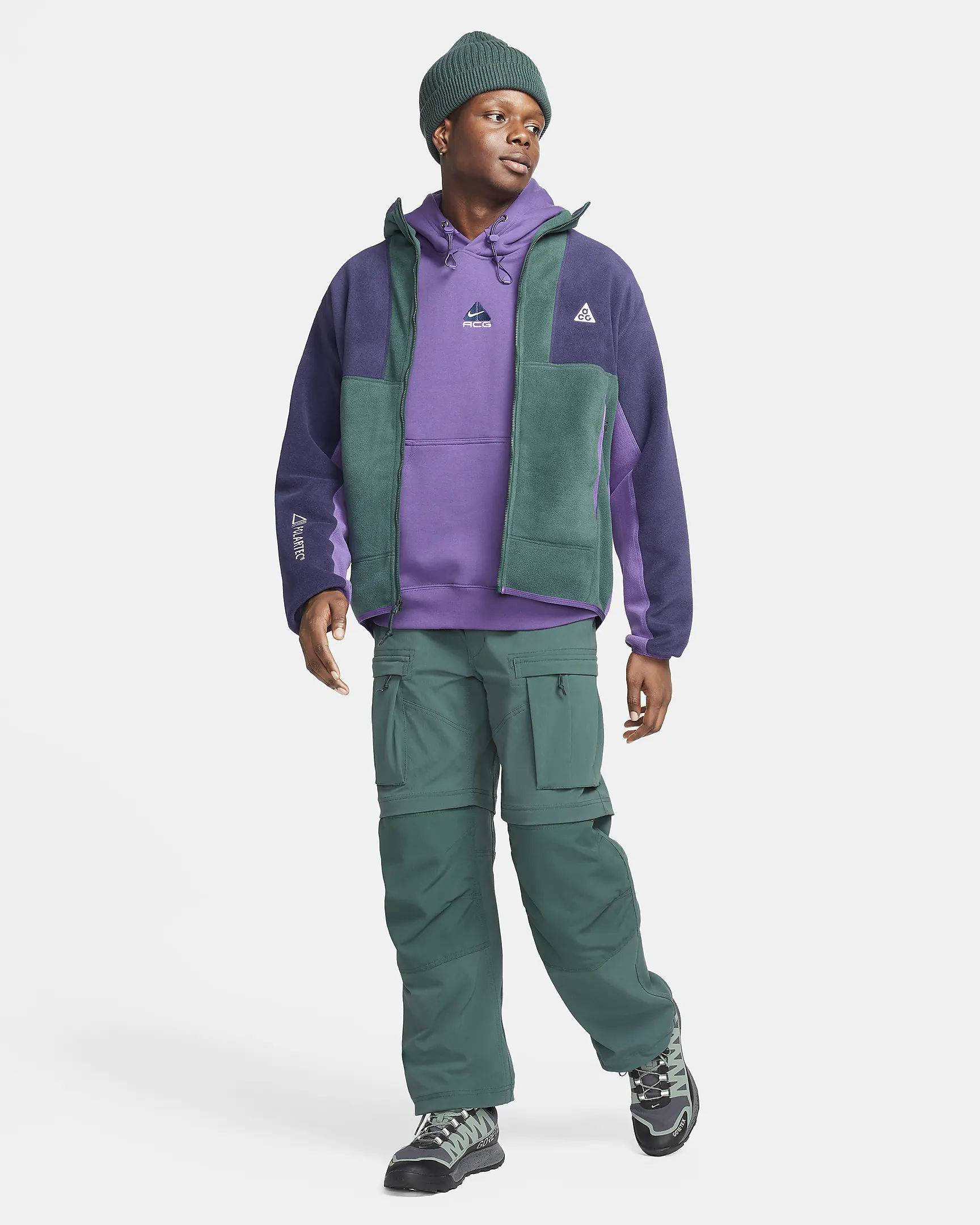 Nike ACG Wolf Tree Polartec® Full-Zip Top Deep Jungle Full Image