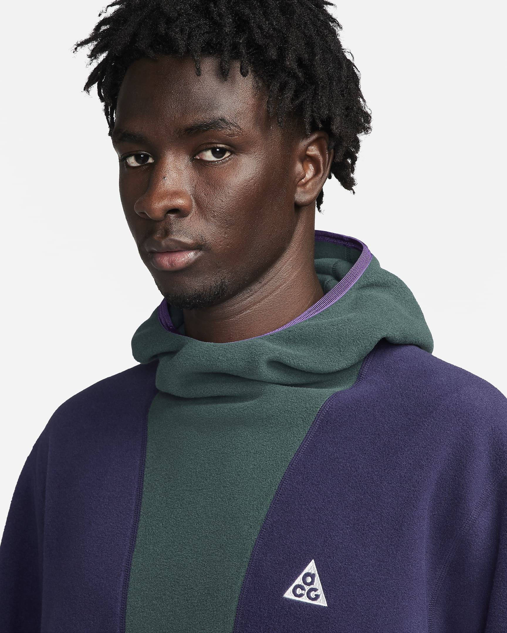 Nike ACG Wolf Tree Pullover Hoodie Deep Jungle Front