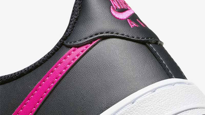 Nike Air Force 1 GS Dark Obsidian Pink Closeup